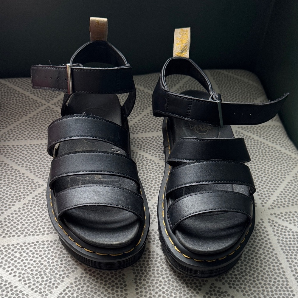 Vegan Leather Dr Marten Platform Sandals